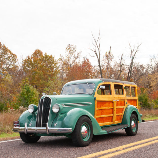 1936 Brown Plymouth Westchester Suburban Wagon