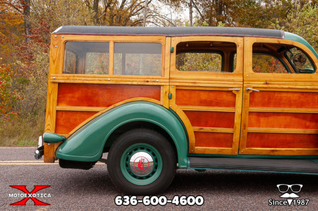 1936 Brown Plymouth Westchester Suburban Wagon