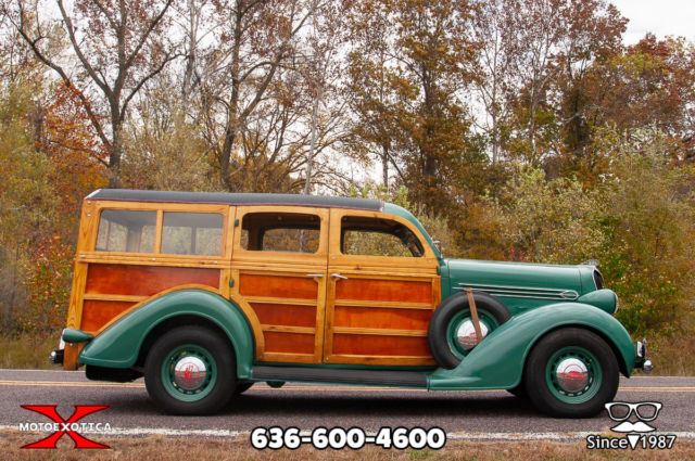 1936 Brown Plymouth Westchester Suburban Wagon