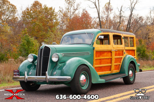 1936 Brown Plymouth Westchester Suburban Wagon