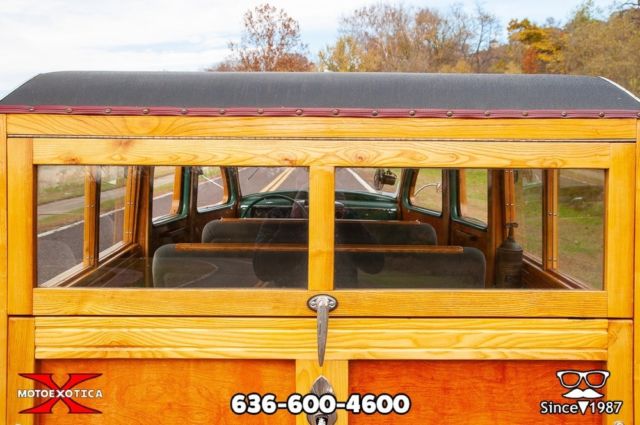 1936 Green and Wood Plymouth Suburban Wagon