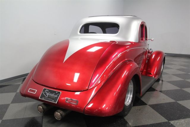 1936 Red Plymouth Business Coupe