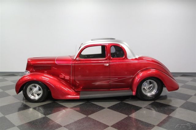 1936 Red Plymouth Business Coupe