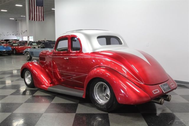 1936 Red Plymouth Business Coupe