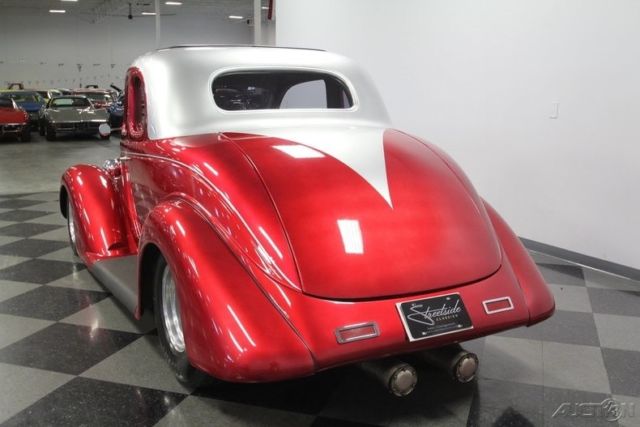 1936 Red Plymouth Business Coupe