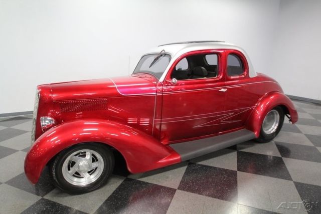 1936 Red Plymouth Business Coupe