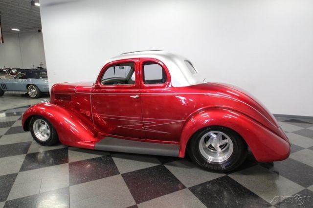 1936 Red Plymouth Business Coupe