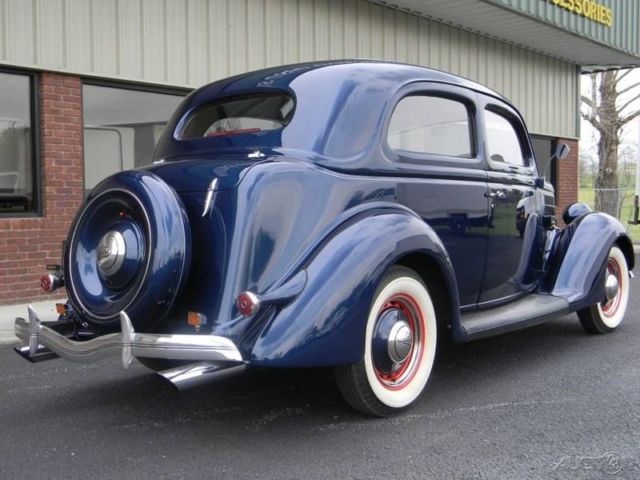 1936 Blue Ford Deluxe