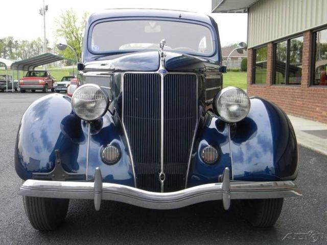1936 Blue Ford Deluxe