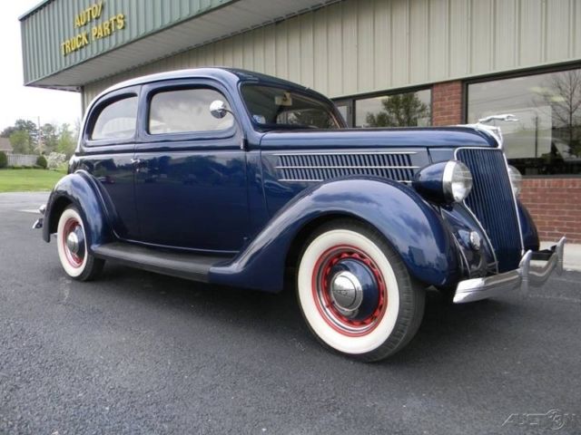 1936 Blue Ford Deluxe
