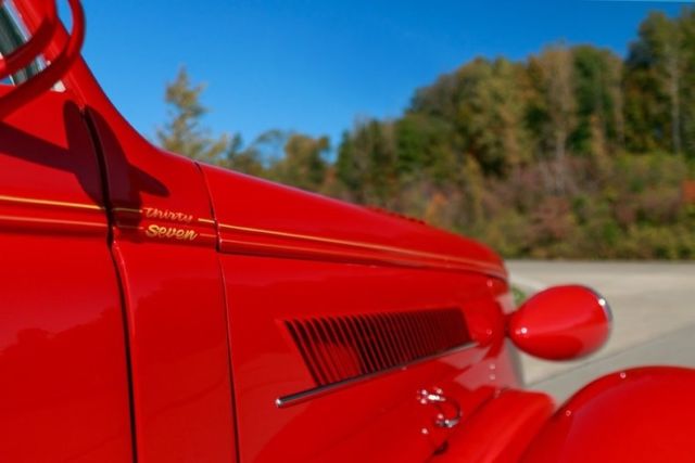 1937 Red Chevrolet Street Rod