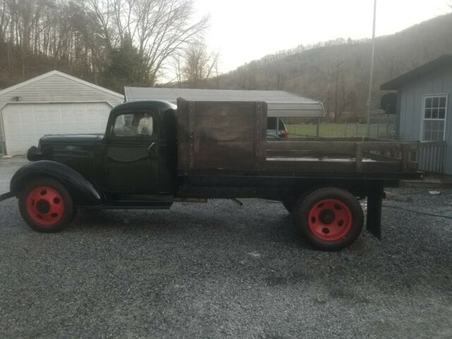 1937 Green Chevrolet Big Fender 2 ton