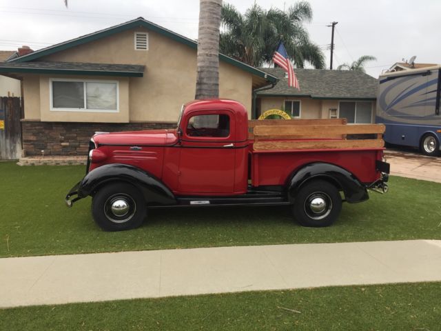 1937 Red and Black Chevrolet Other Pickups Truck