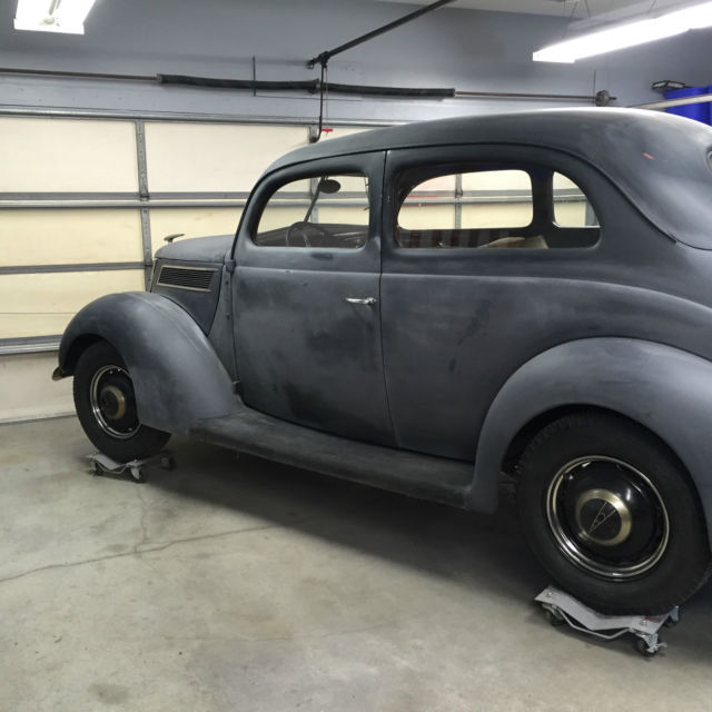 1937 Red Ford 2 Door Sedan Sedan