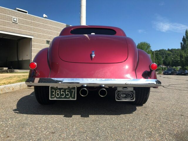 1937 Wine Metallic w/ Platinum Ghost Flames Ford 3 Window Coupe Hotrod Coupe
