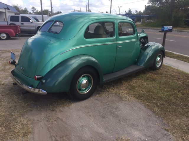 1937 Two tone Green Ford Other Humpback