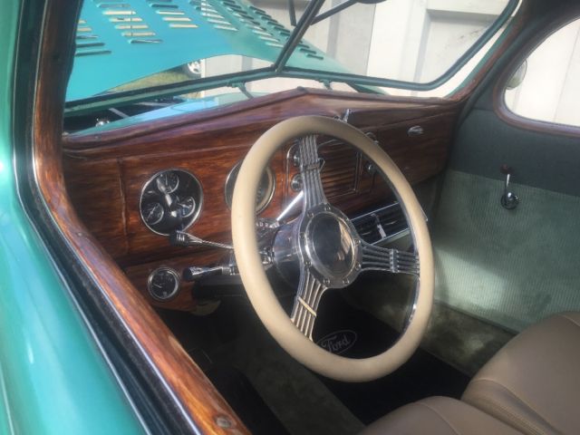 1937 Two tone Green Ford Other Humpback