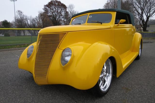 1937 Yellow Ford Street Rod Convertible