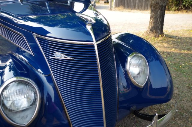 1937 Blue Ford Model 78 Convertible