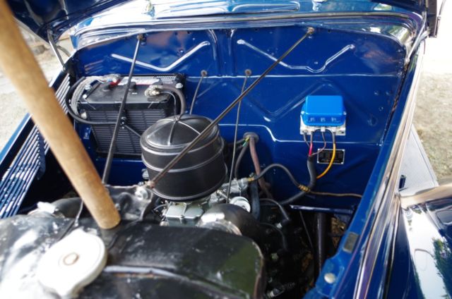 1937 Blue Ford Model 78 Convertible