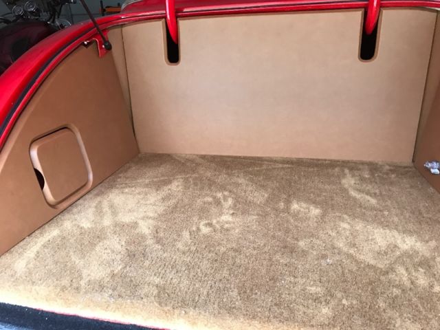 1937 Red Ford Roadster Convertible