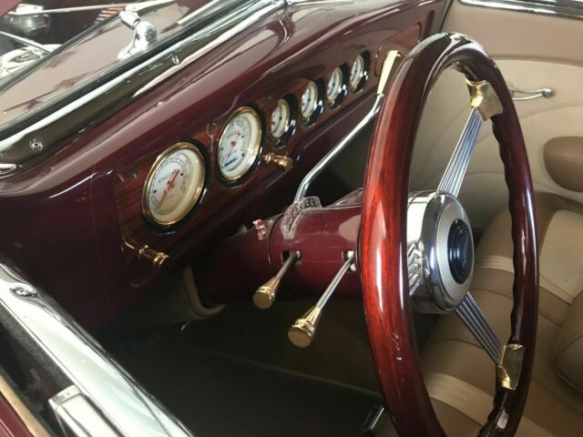 1937 Burgundy Ford Other Convertible