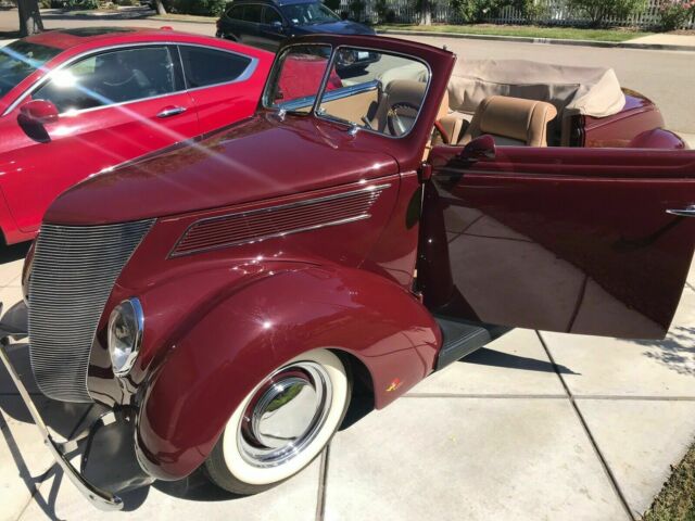 1937 Burgundy Ford Other Convertible