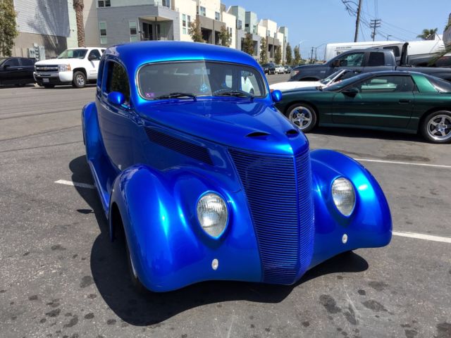 1937 Bright Blue Metallic Ford Coupe Coupe