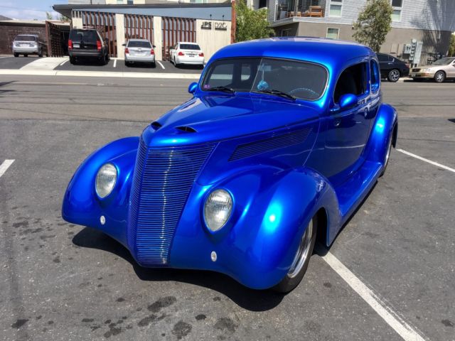 1937 Bright Blue Metallic Ford Coupe Coupe