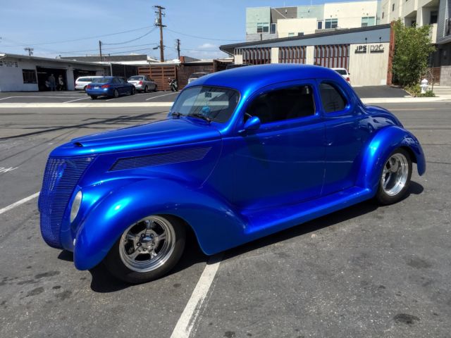 1937 Bright Blue Metallic Ford Coupe Coupe