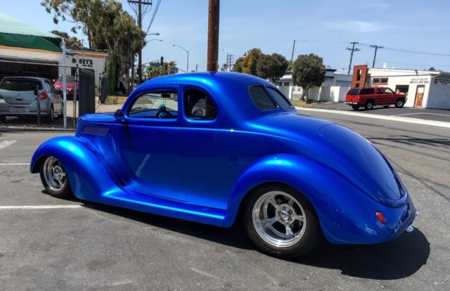 1937 Bright Blue Metallic Ford Coupe Coupe