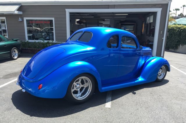 1937 Bright Blue Metallic Ford Coupe Coupe