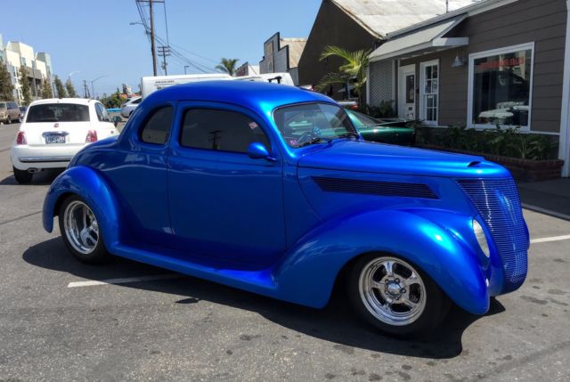 1937 Bright Blue Metallic Ford Coupe Coupe