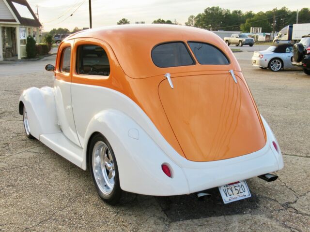 1937 CREAM / ORANGE Ford COUPE Coupe
