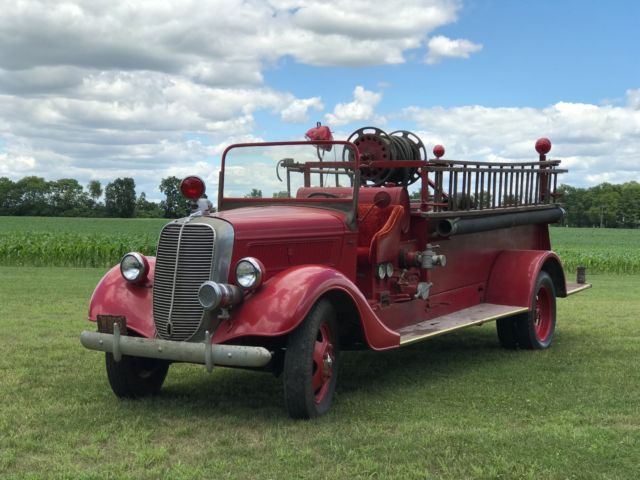 1937 Red Ford Other fire truck
