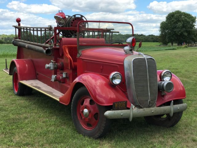 1937 Red Ford Other fire truck