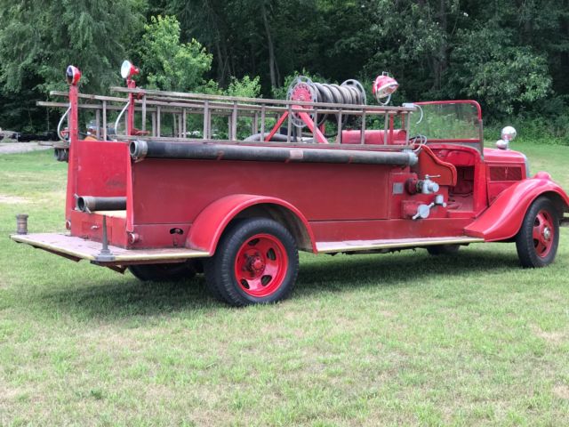 1937 Red Ford Other fire truck