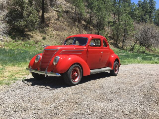 1937 Red Ford Model 78 Coupe
