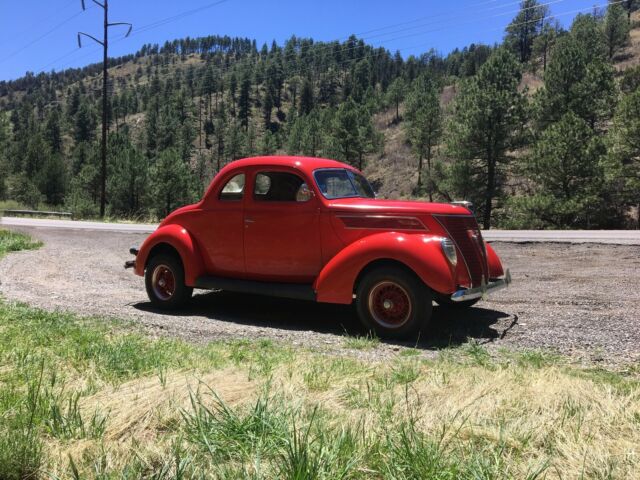 1937 Red Ford Model 78 Coupe
