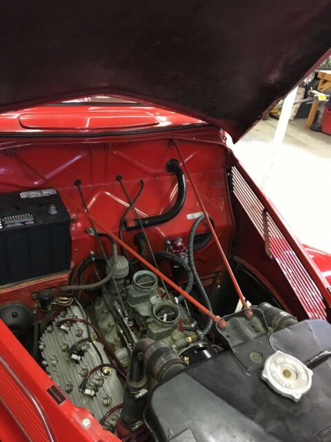 1937 Red Ford Model 78 Coupe