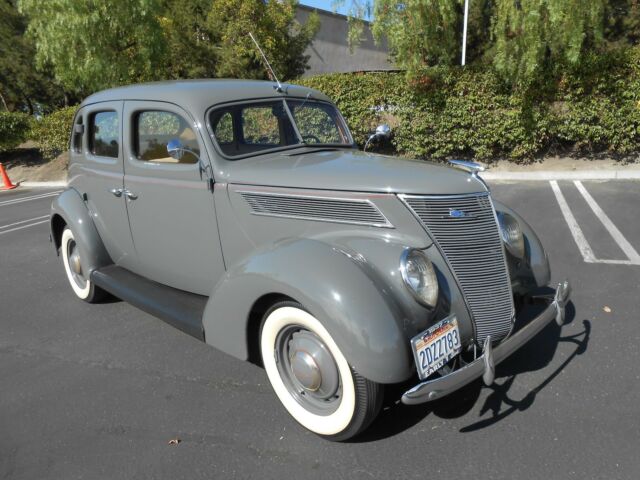 1937 Gray Ford 78 Fordor Humpback Sedan "Suicide Door" Sedan