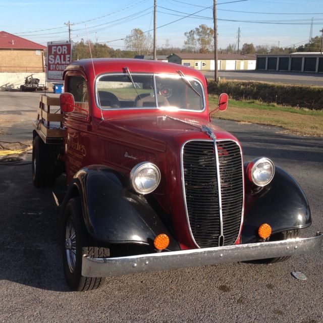1937 Red and Black Ford Other Pickups Single Cab