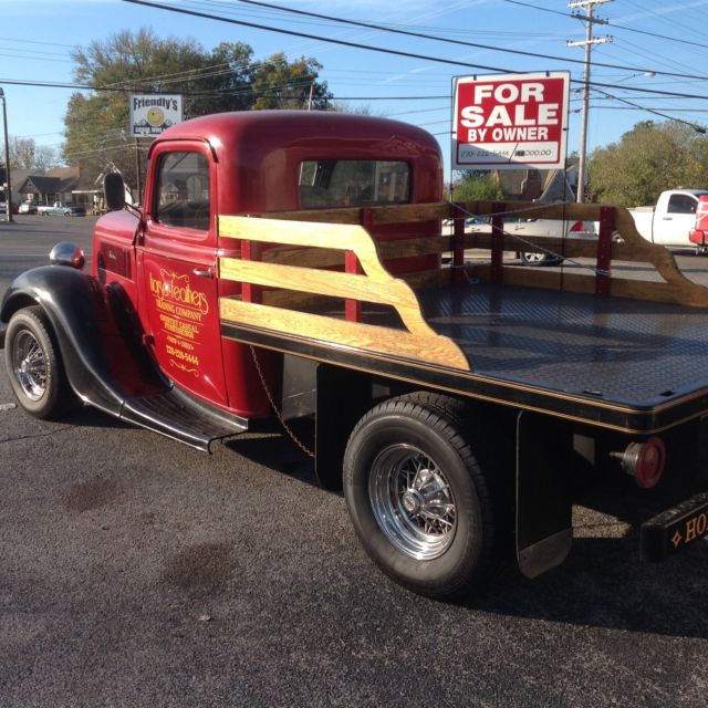 1937 Red and Black Ford Other Pickups Single Cab