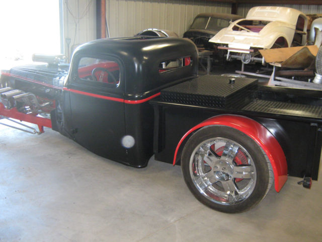 1937 Black &amp- Red Ford Other Pickups Standard Cab Pickup
