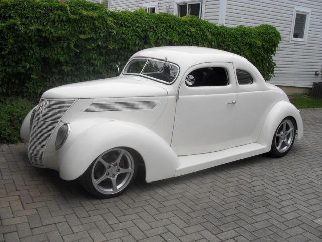 1937 Cream Ford COUPE Coupe