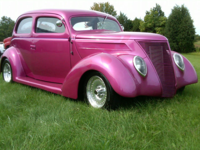1937 magenta Ford Other Sedan