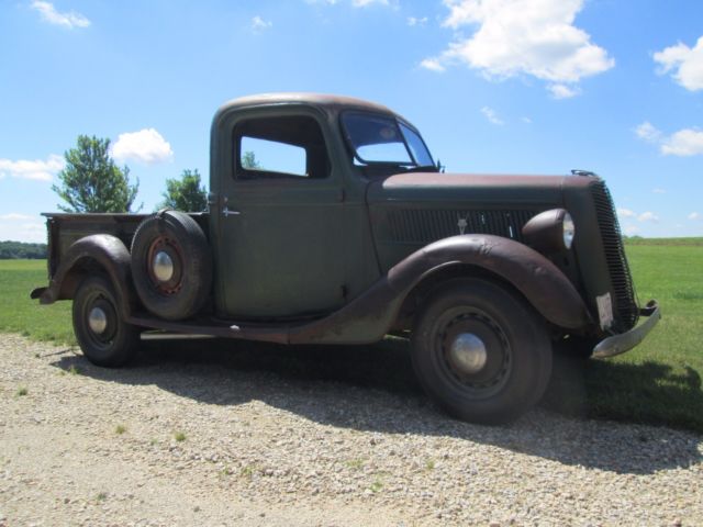 1937 green Ford Other Pickups pickup