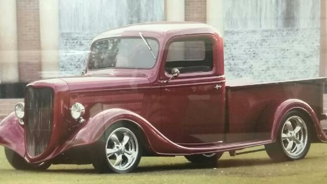 1937 Hibiscus Red Pearl Ford Street Rod