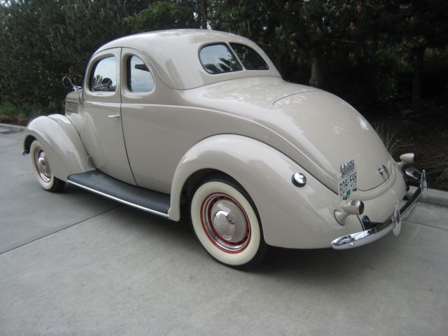 1937 Beige Ford V8 Coupe Coupe