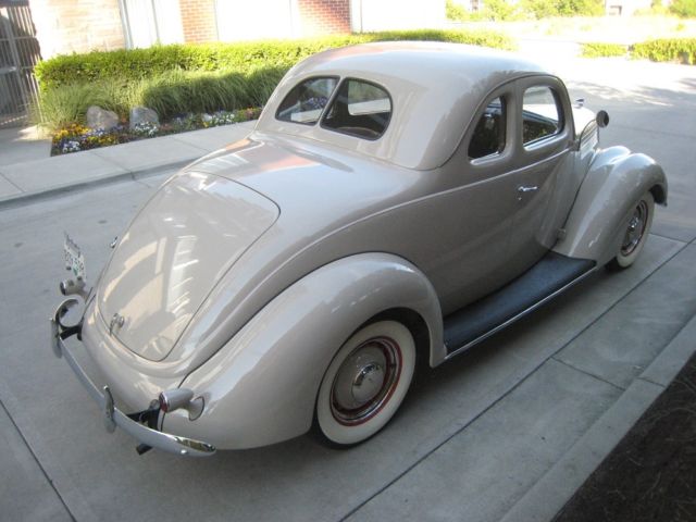 1937 Beige Ford V8 Coupe Coupe
